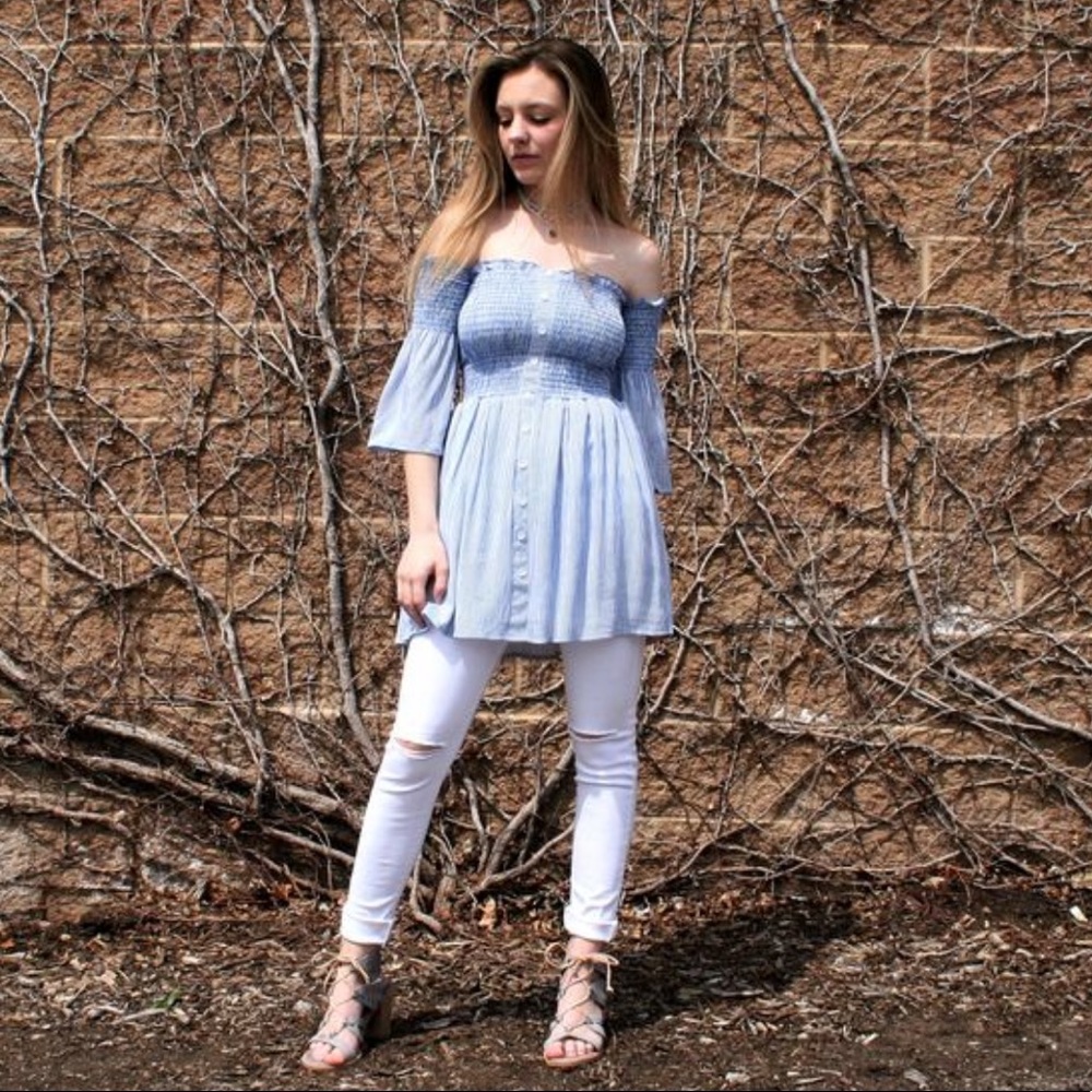 Off Shoulder Ruffle Top